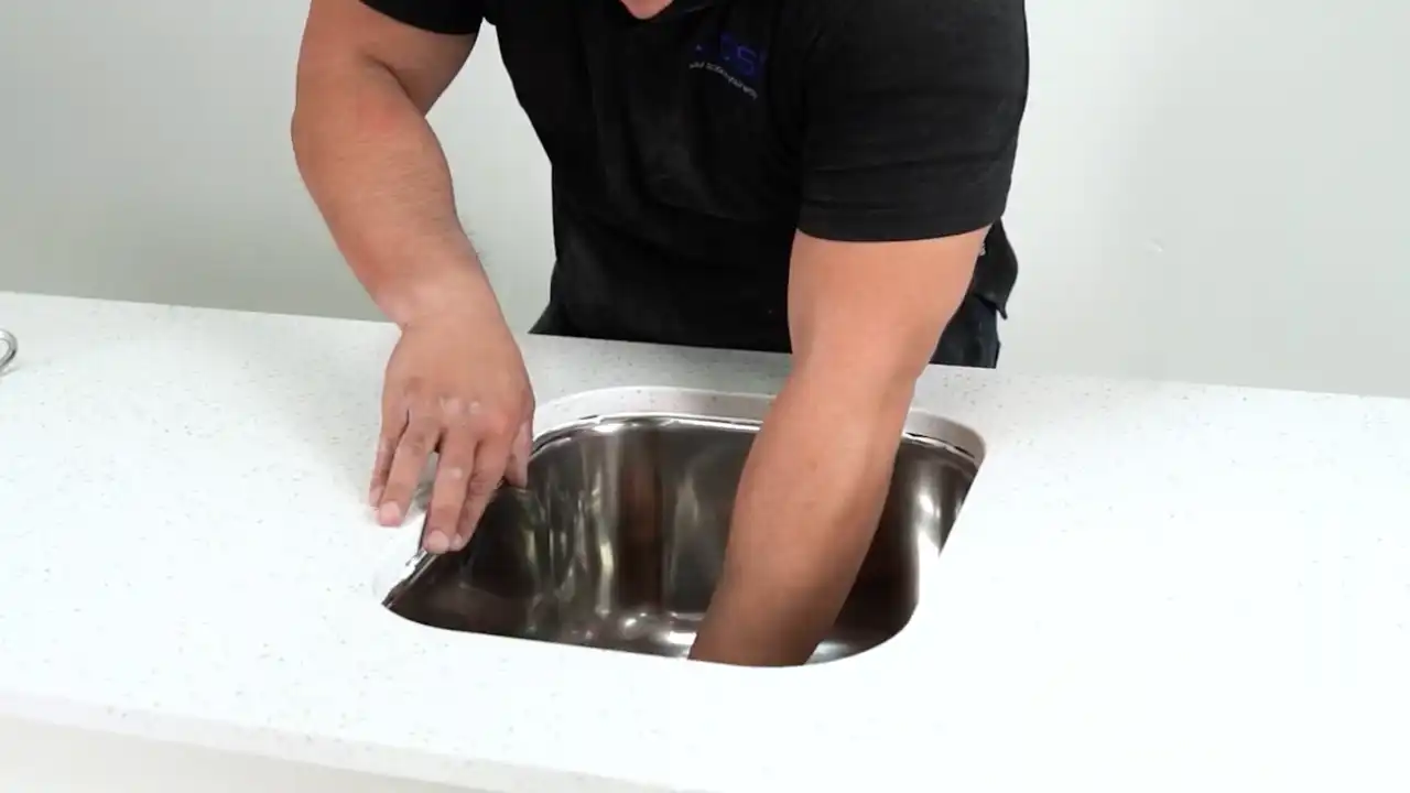How to Install an Undermount Sink in a Think Solid Benchtop
