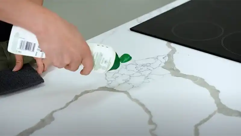 How to renew a Think Solid Surface Benchtop from marks and scuffs